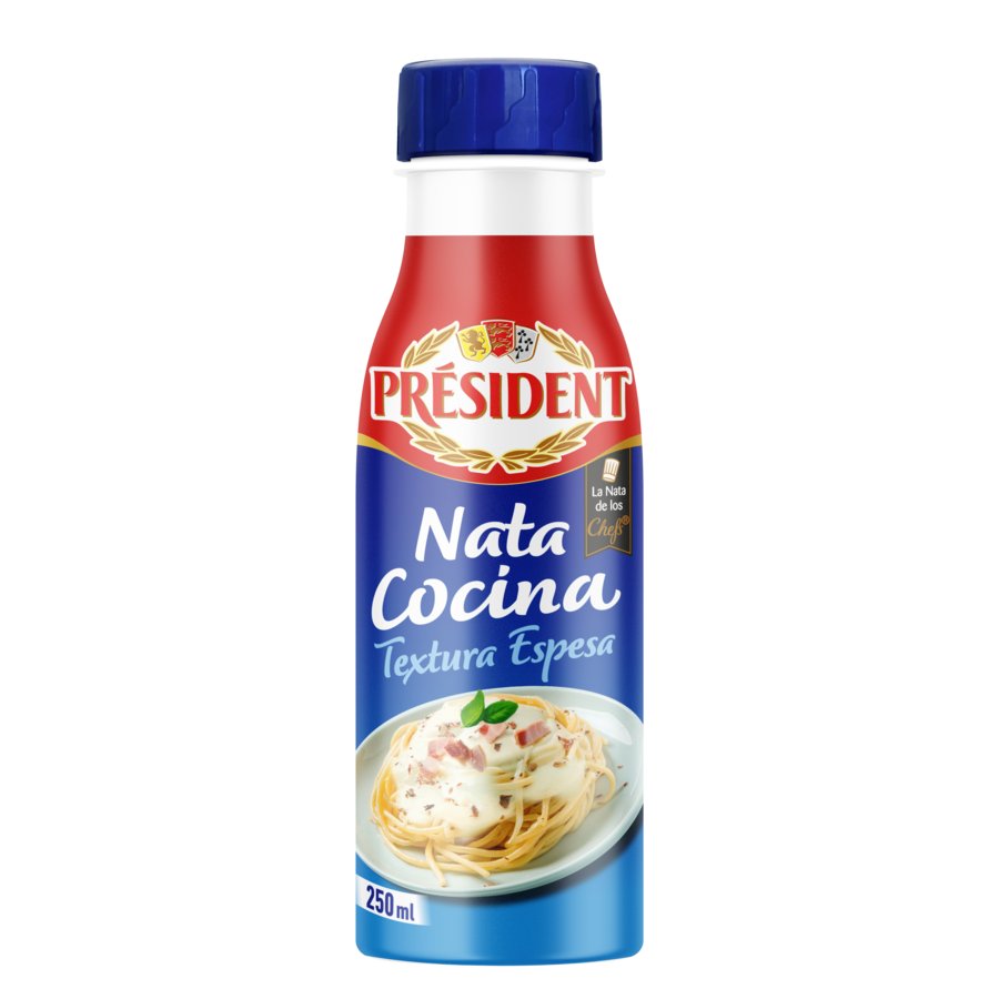 Nata líquida uht PRESIDENT botella 25 cl