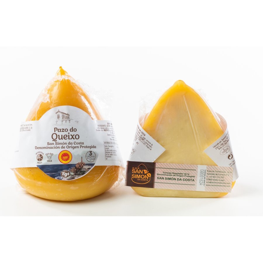 Queso DOP San Simón PAZO DO QUEIXO mitades kilo