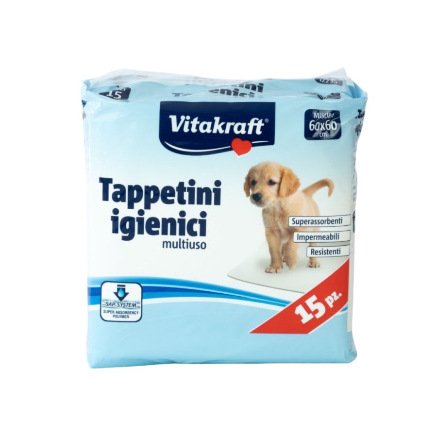 Almohadillas perro VITAKRAFT 60x60 cm 15 unidades