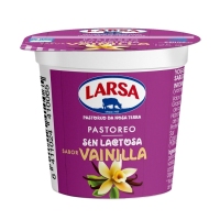 Leche fermentada LARSA sabor vainilla sin lactosa vaso 125 g