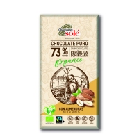 Chocolate negro 73% almendra SOLÉ ecológico 150 g