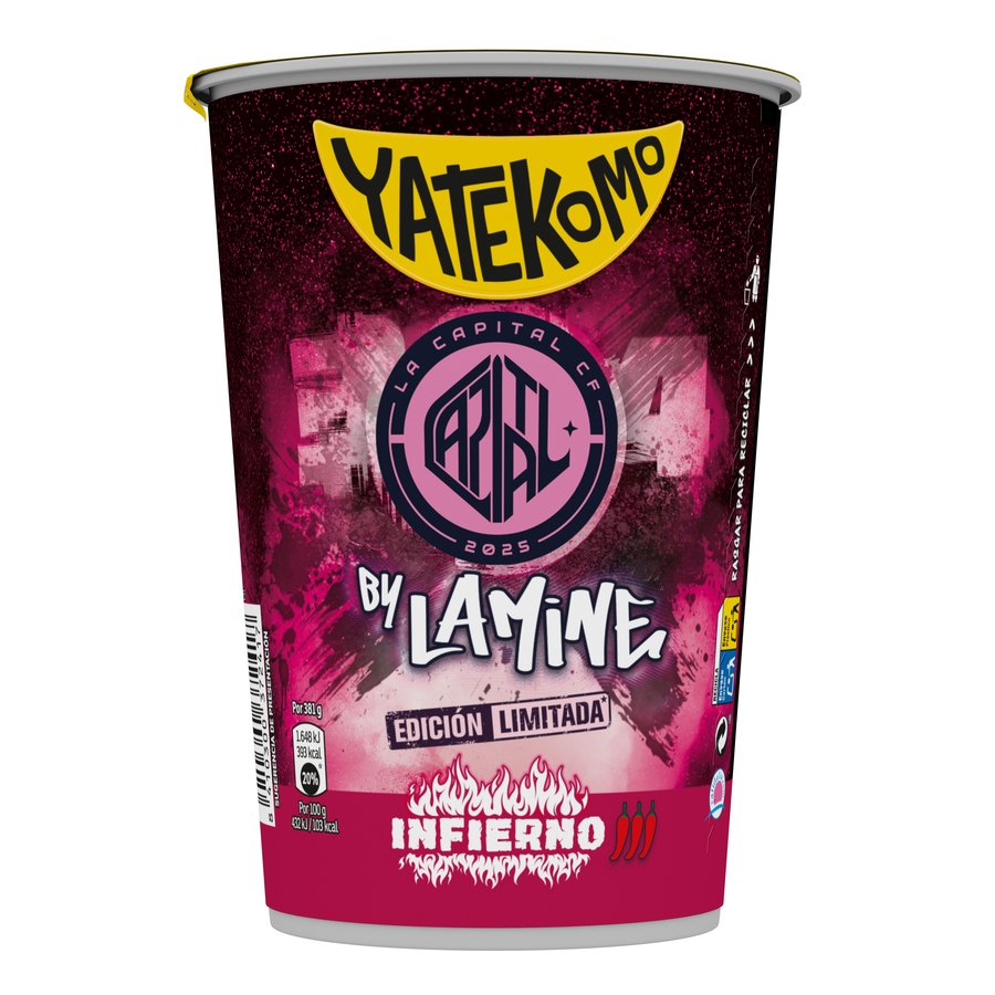 Fidéo oriental YATEKOMO Infierno vaso 81 g