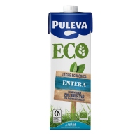 Leite enteiro PULEVA ecolóxico brik 1 l