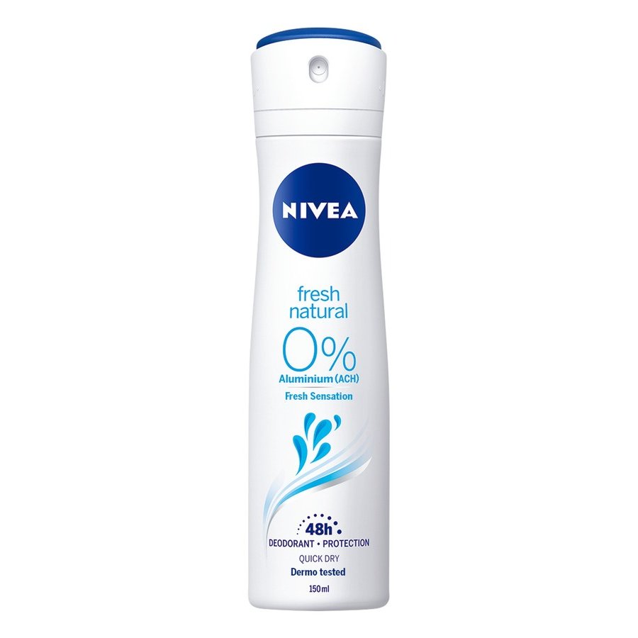 Desodorante NIVEA fresh natural aluminio 0% spray 150 ml