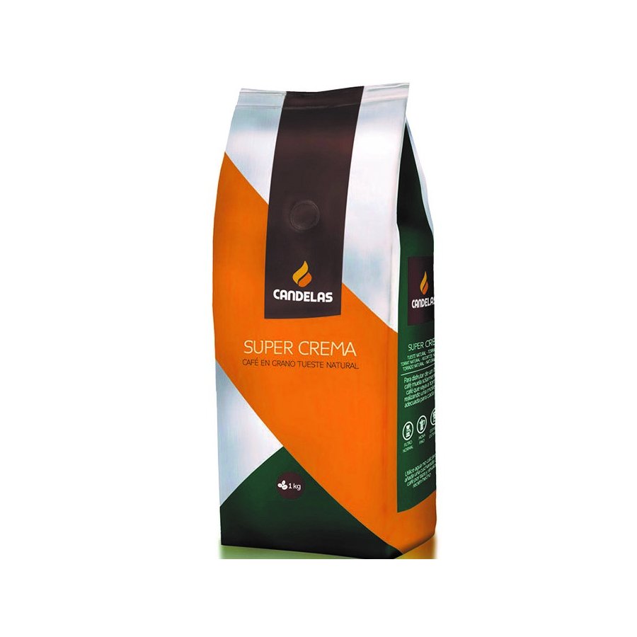 Café grano natural CANDELAS Super Crema paquete 1 kg