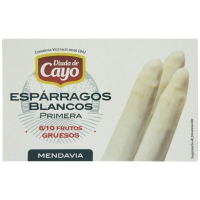Espárragos blancos VIUDA DE CAYO gruesos 6/10 lata 220 g pne.