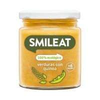 Alimento infantil SMILEAT verduras con quinoa eco tarro 230 g
