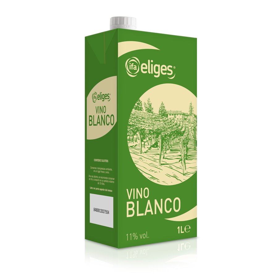Vino blanco de mesa IFA ELIGES 11º brik 1 l