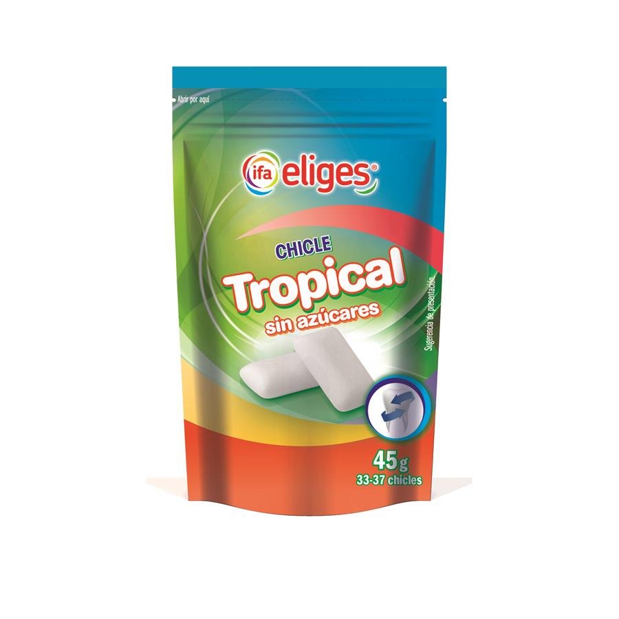 Chicle IFA ELIGES tropical sin azúcar grageas  45 g