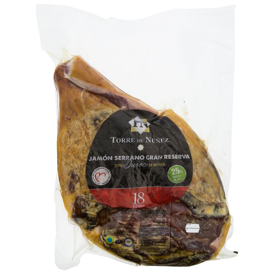 Jamón serrano TORRE DE NUÑEZ Gran Reserva 50% duroc al corte kilo