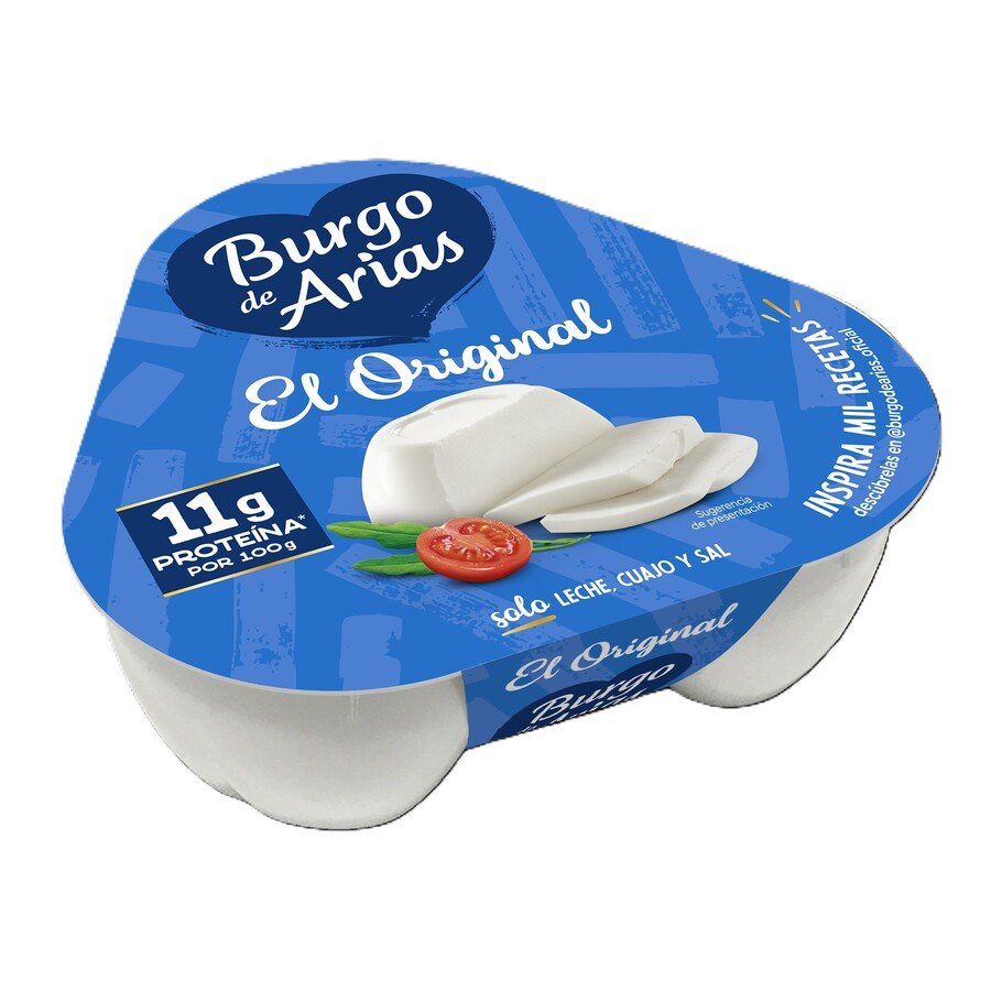 Queso BURGO DE ARIAS mini natural 3x72 g