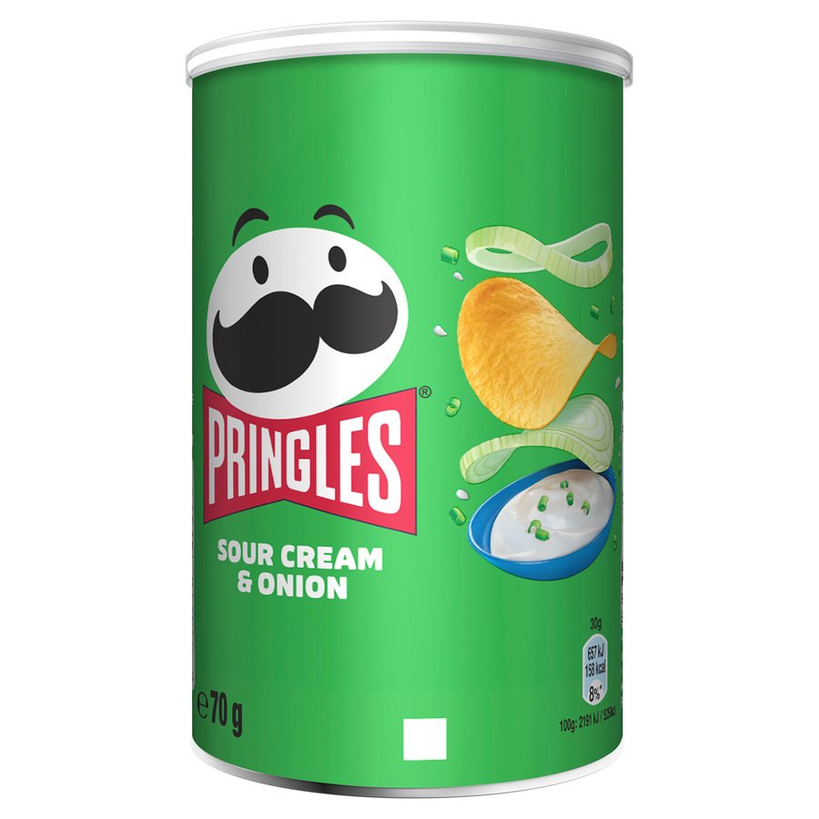 Aperitivos de patata PRINGLES Sour Cream & Onion 70 g