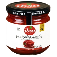 Pimientos asados picantes IBSA frasco 295 g pn.