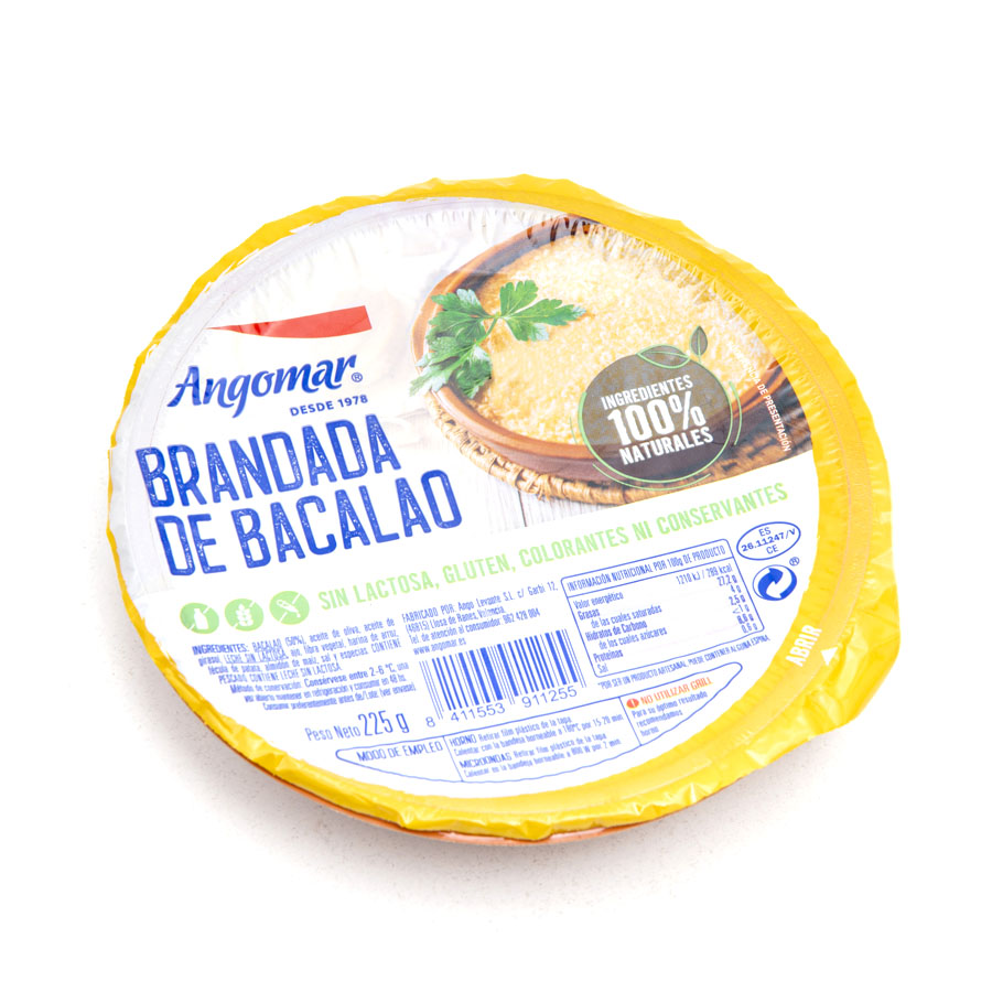 Brandada de bacalao ANGOMAR bandeja 225 g