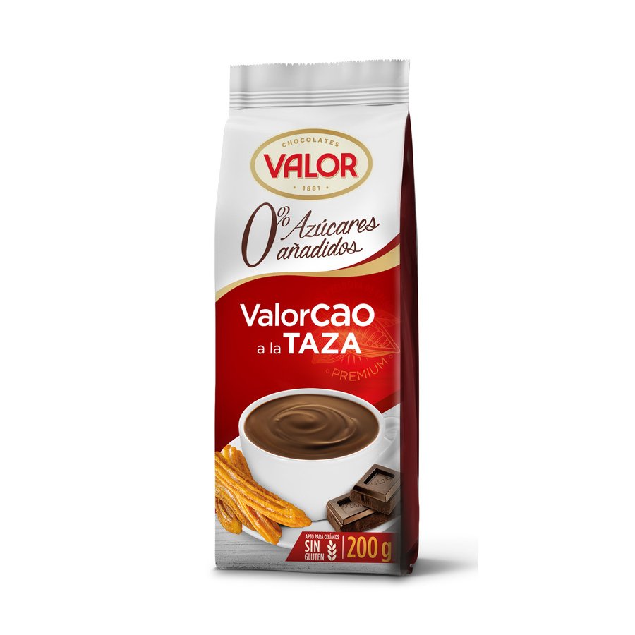 Valorcao VALOR sin azúcar sin gluten 200 g