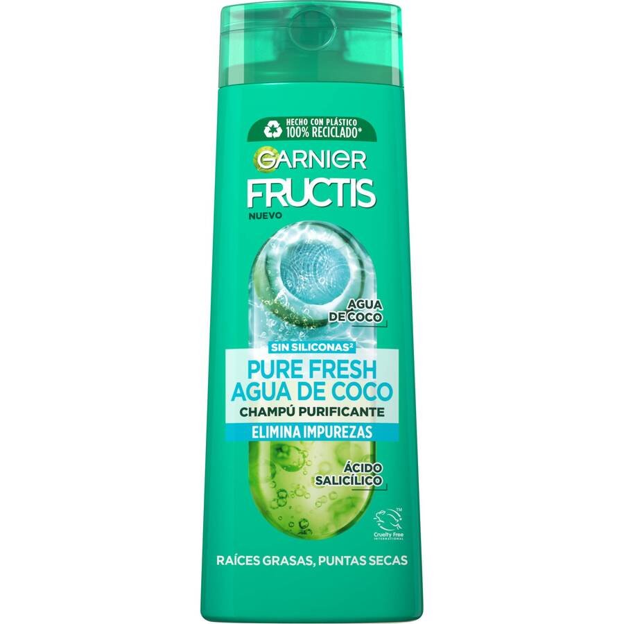Champú FRUCTIS Pure Fresh coco 380 ml