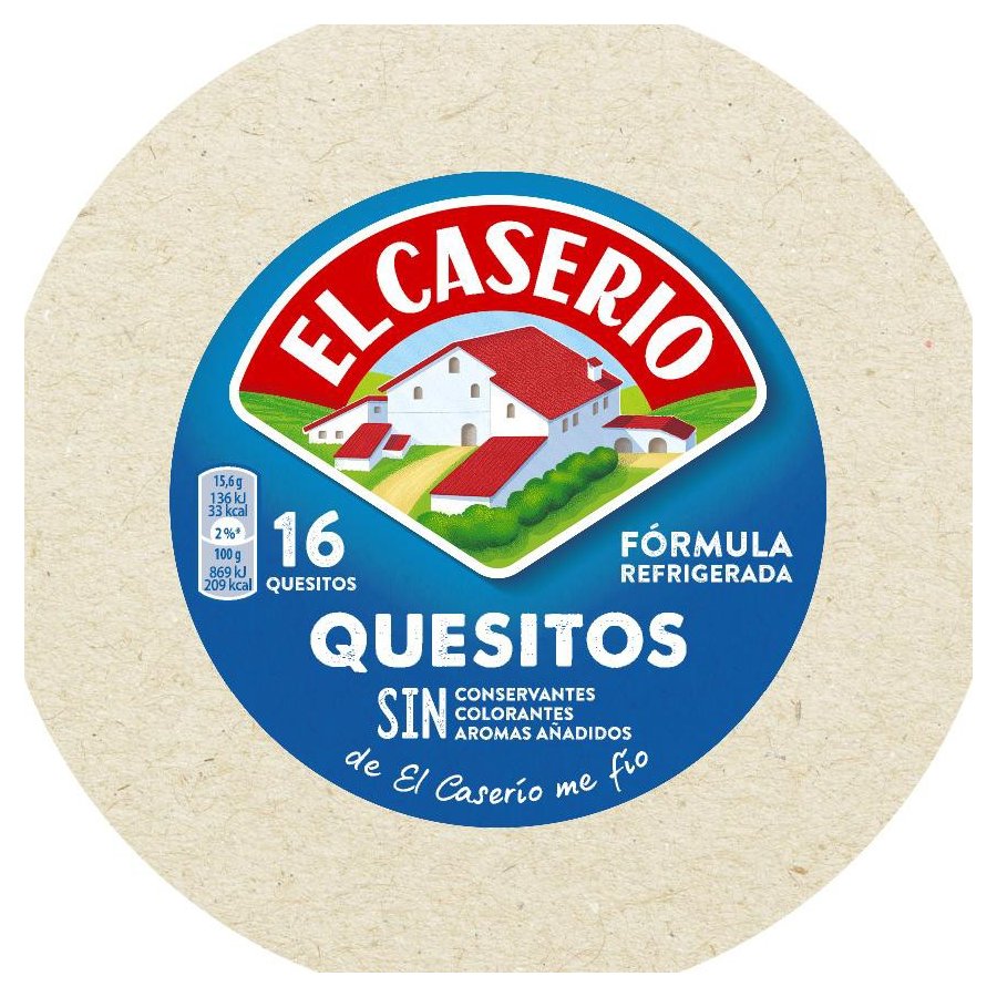 Queso EL CASERIO 16 porciones  250 g