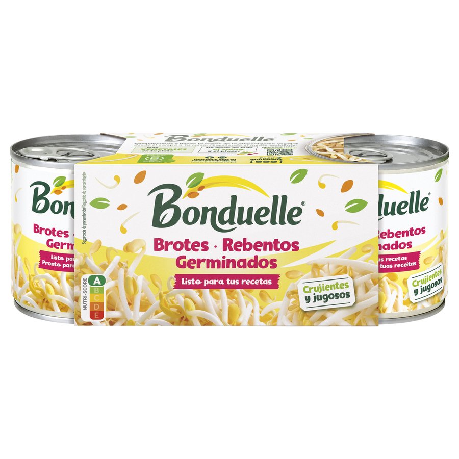 Brotes germinados de soja verde BONDUELLE pack 3x90 g pne.