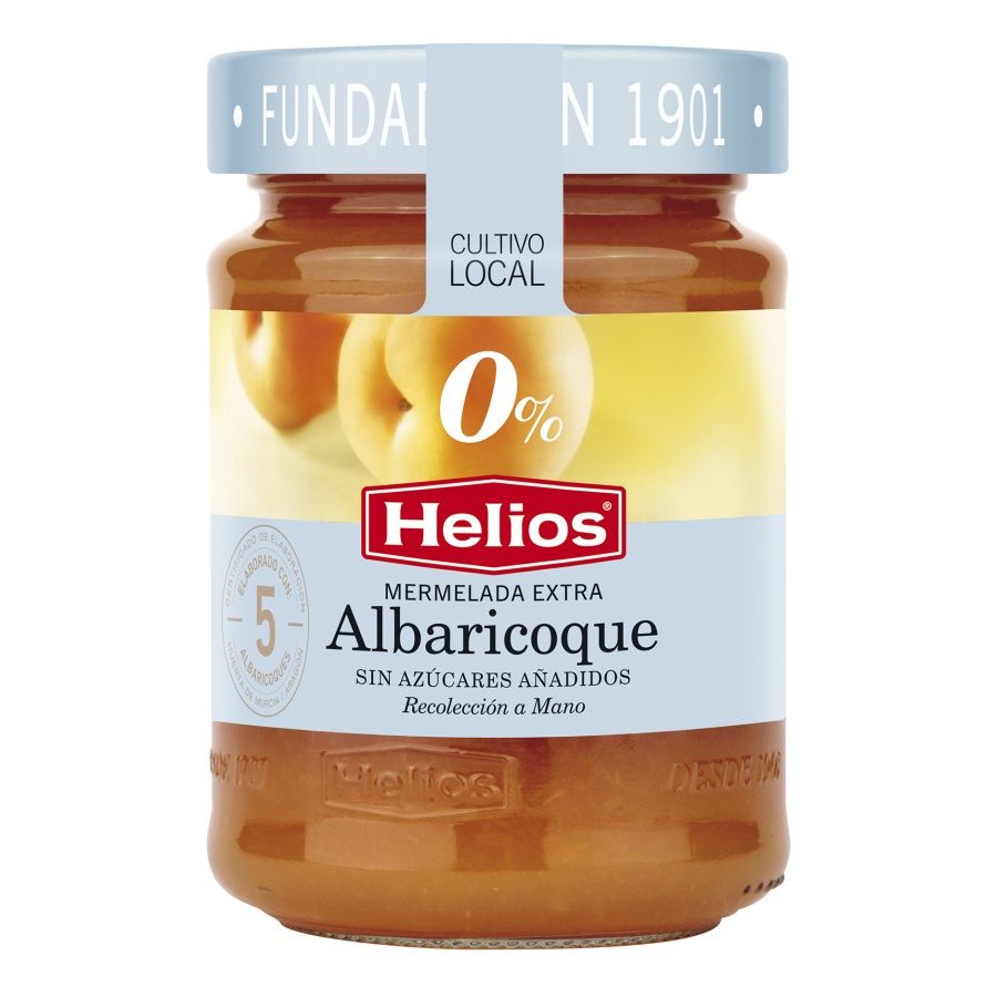 Mermelada HELIOS 0% albaricoque sin azúcar añadido 280 g