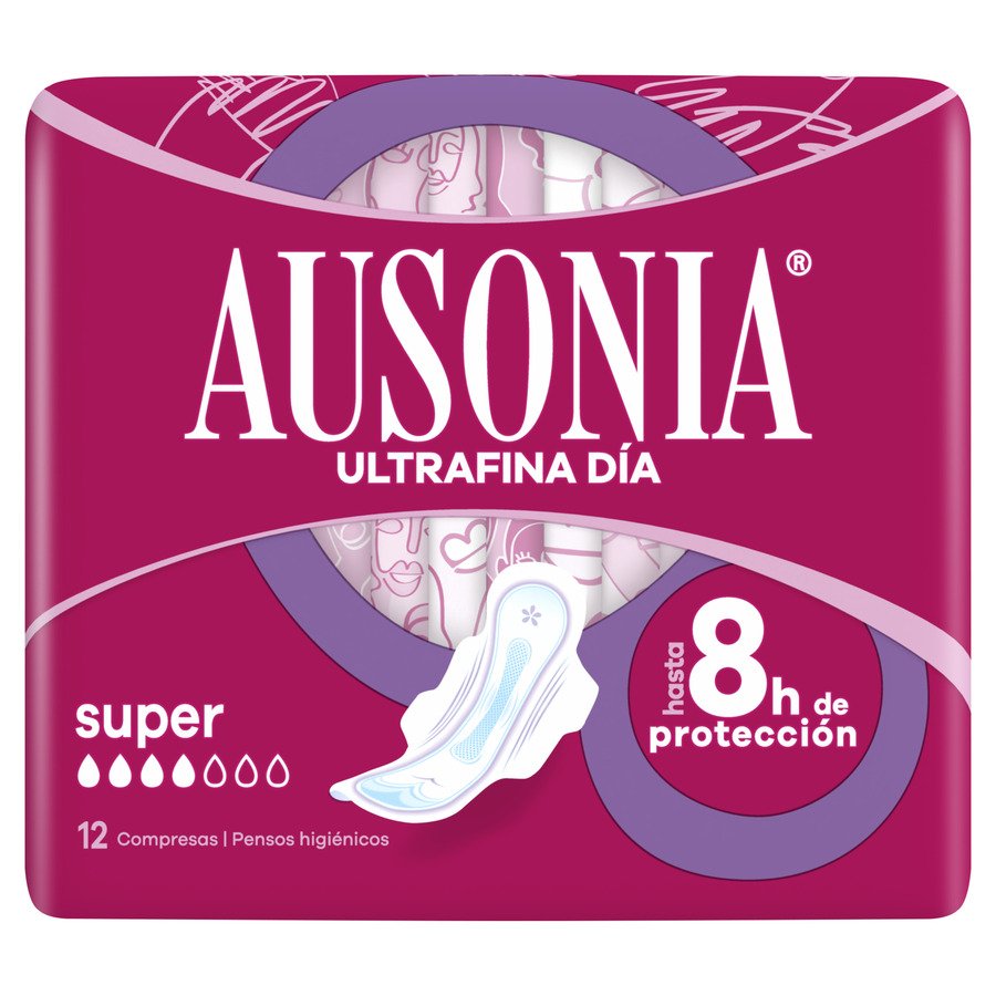 Compresa AUSONIA ultrafina alas super 12 unidades