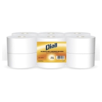 Papel hixiénico industrial laminado DIALL 2 capas 300 servicios paquete 12 rolos