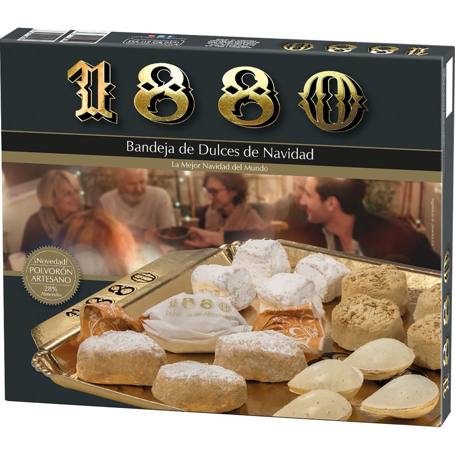 Bandeja de dulces de Navidad 1880 estuche 270 g