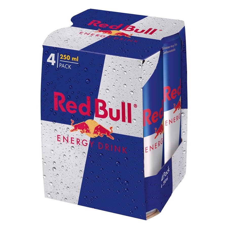 Bebida energética RED BULL pack 4x250 ml
