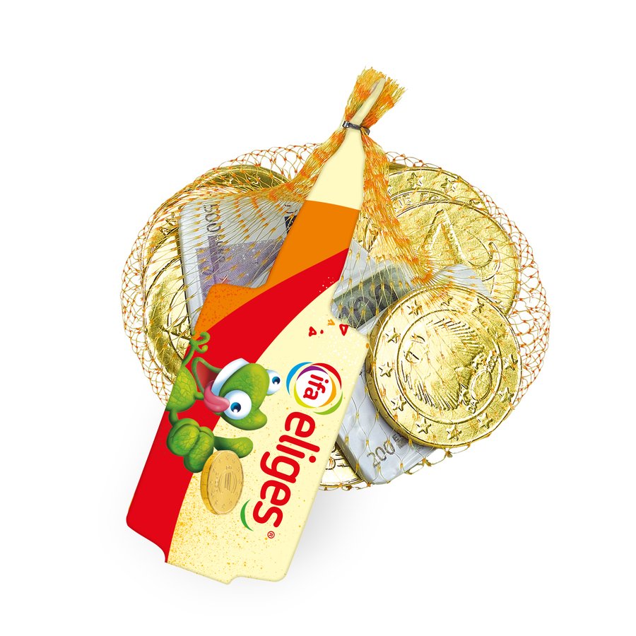 Monedas y billetes de chocolate IFA ELIGES bolsa 80 g