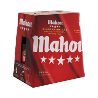 Cerveza MAHOU 5 estrellas pack 6x25 cl