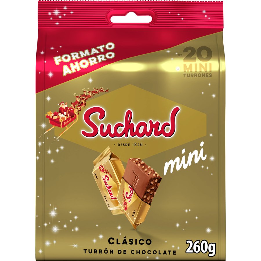 Turrón mini SUCHARD choco clásico 260 g