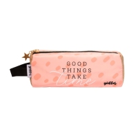 Estuche glitter rosa