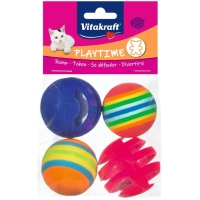 Bolas xoguete gato VITAKRAFT bolsa 4 unidades