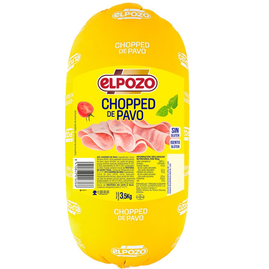 Chopped de pavo ELPOZO kilo