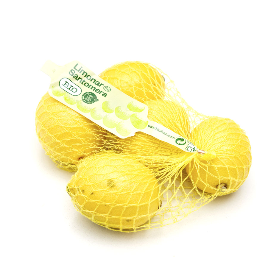 Limón ecológico calibre 5/6 (48-62mm) malla 500 g