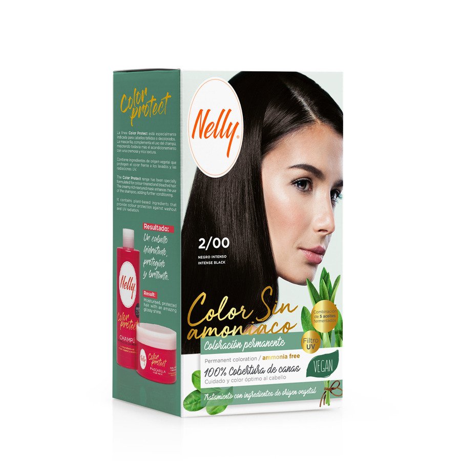 Tinte NELLY sin amoníaco negro intenso 2/00