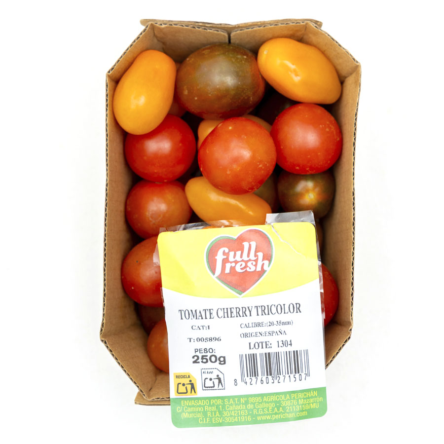 Tomate Cherry mixto calibre 20/35mm bandeja 250 g