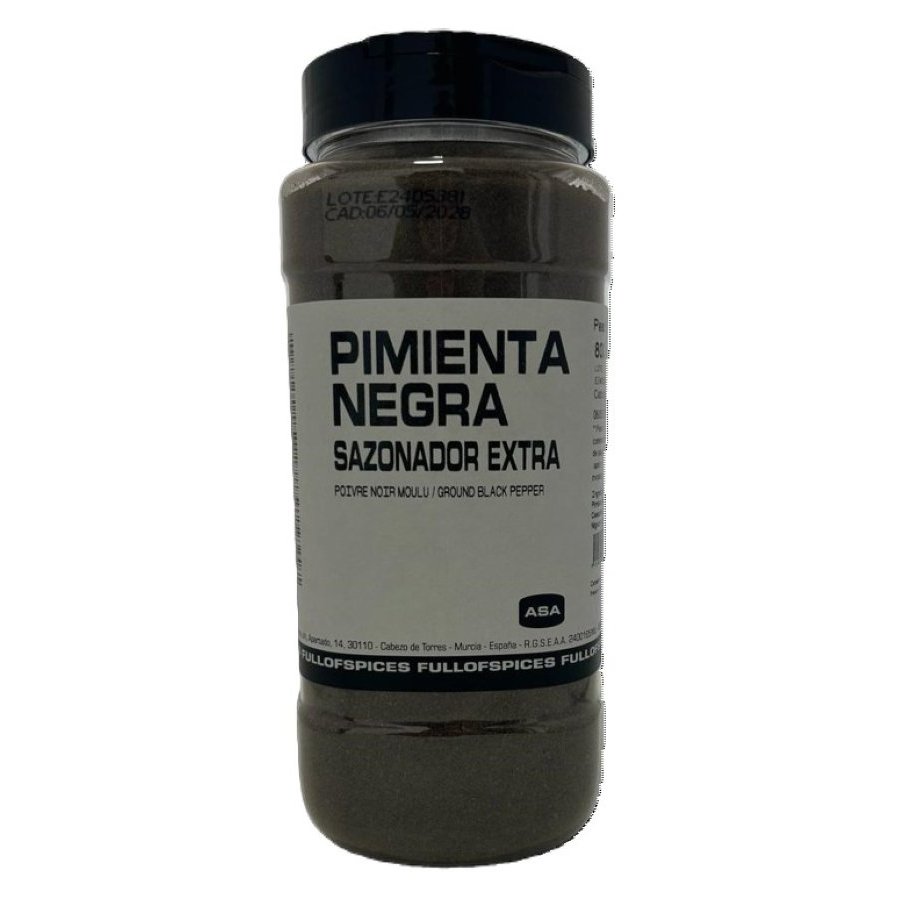 Pimienta negra molida ASA 800 g