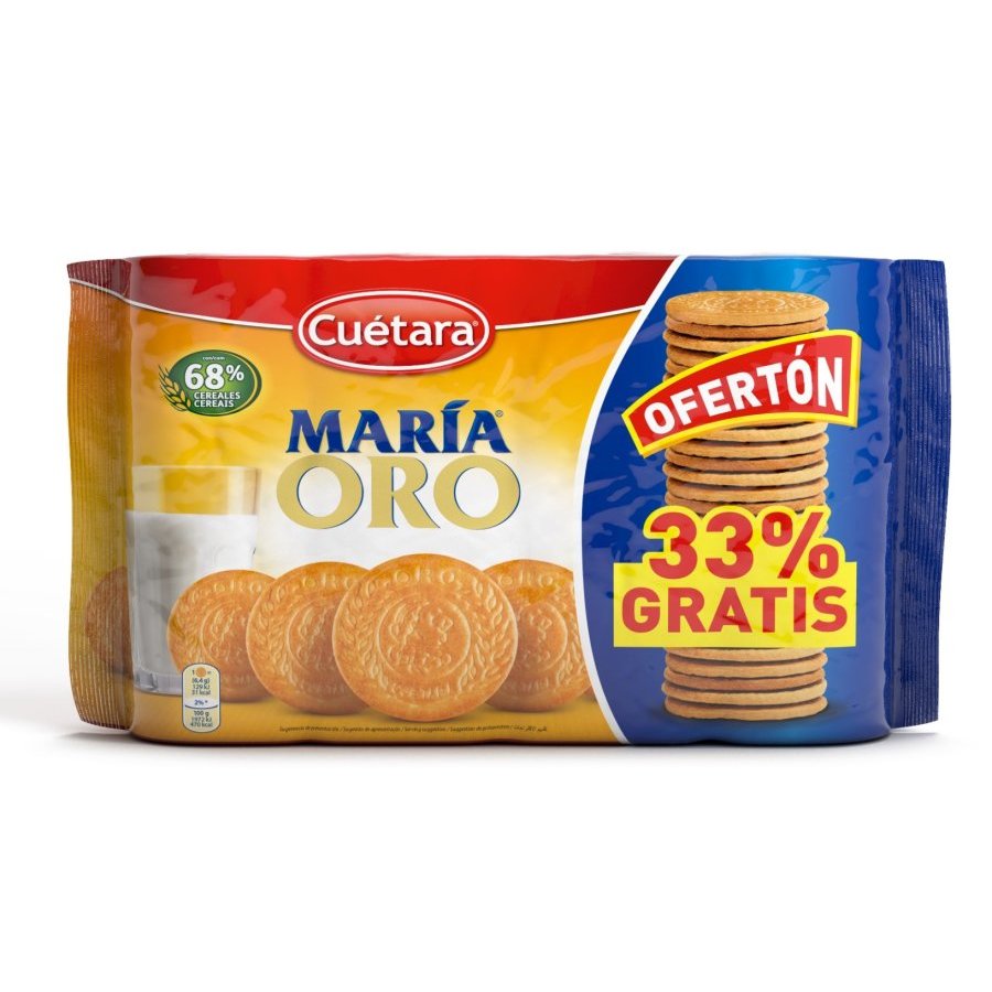Galletas maría CUETARA Oro 600 g + 33% gratis