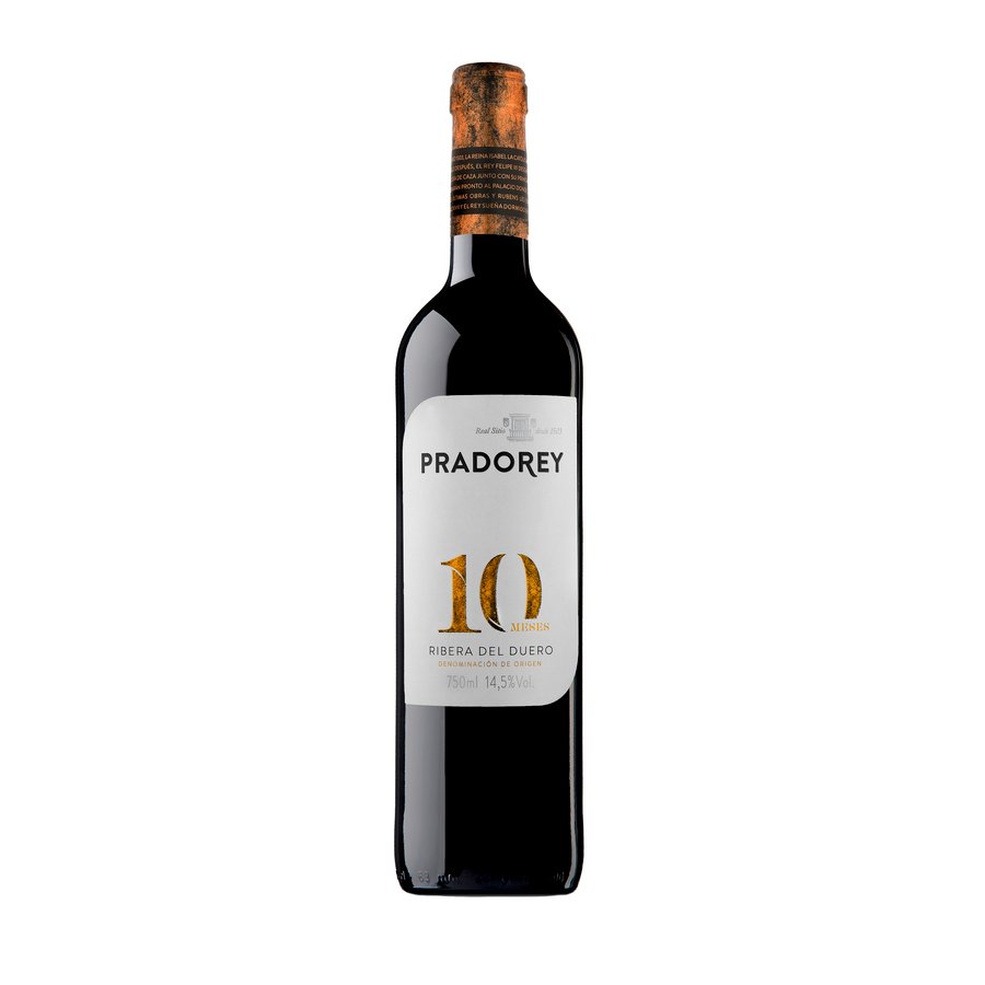 Vino tinto D.O.Ribera del Duero PRADOREY 10 meses botella 75 cl