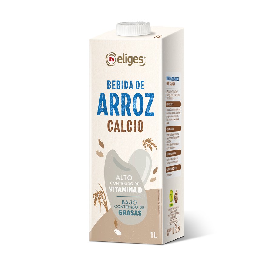 Bebida de arroz IFA ELIGES calcio brik 1 l