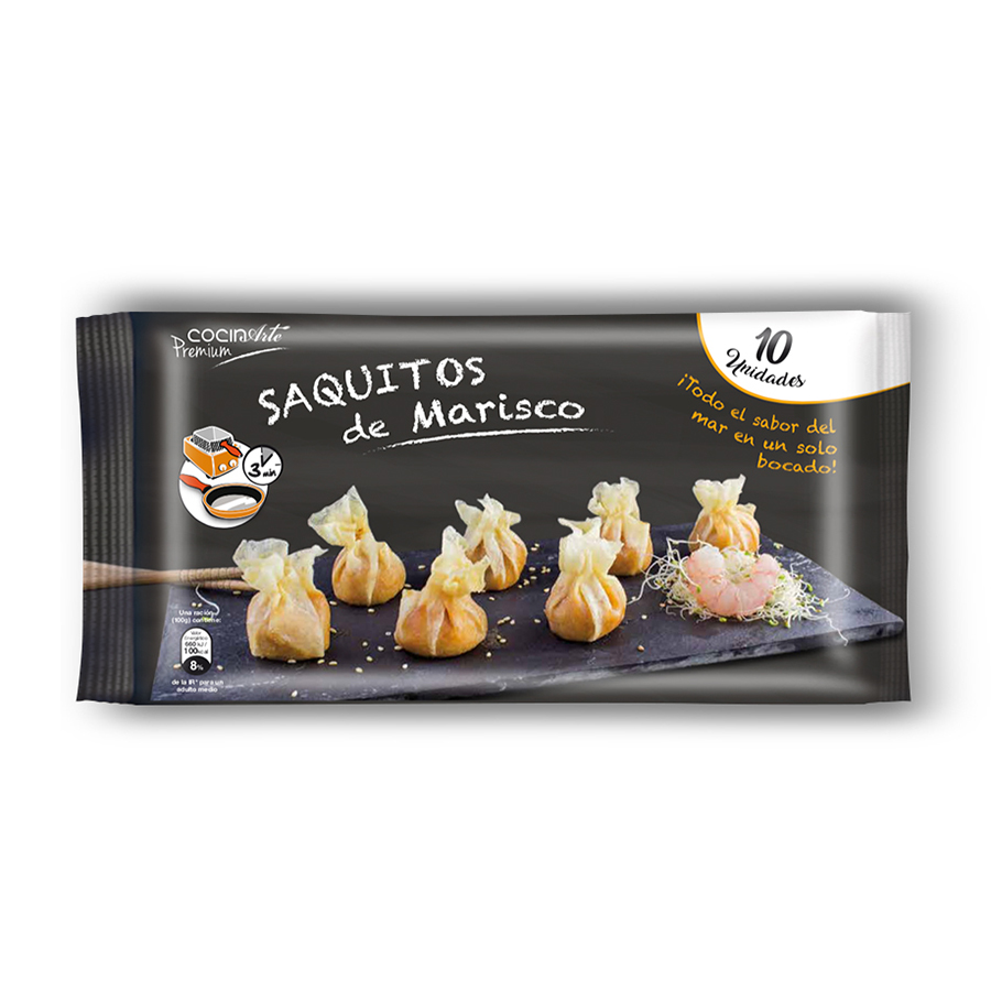 Saquitos de marisco congelados COCINARTE 10 unidades 150 g