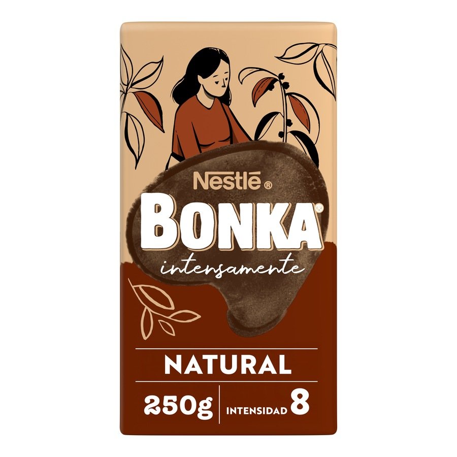 Café molido natural BONKA paquete 250 g