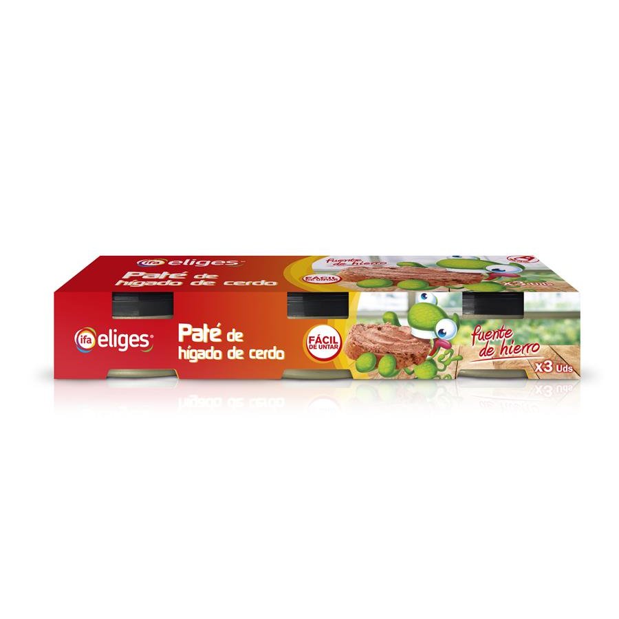 Paté higado de cerdo IFA ELIGES pack 3x78 g