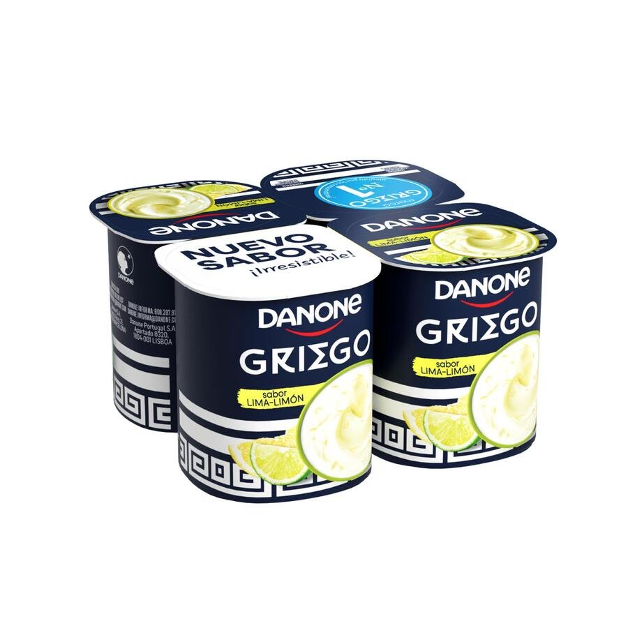 Yogur griego DANONE Lima-Limón 4x115 g