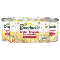 Brotes xerminados de soia verde BONDUELLE lote 3x90 g pne.