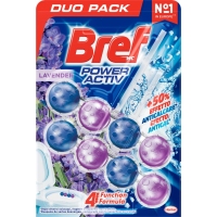 Limpiainodoro BREF WC Power Activ lavanda 2 colgadores