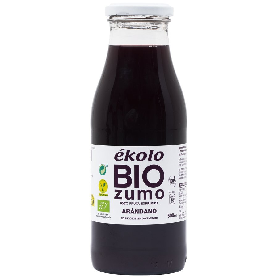 Zumo arándano EKOLO bio 500 ml