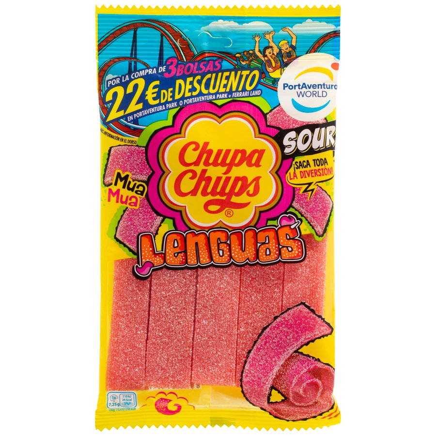 Caramelos goma CHUPA CHUPS lenguas 145 g