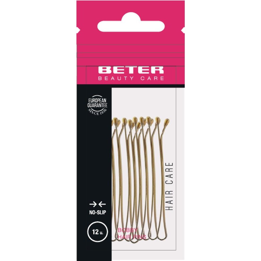 Horquilla pelo BETER bronce pack 12 unidades