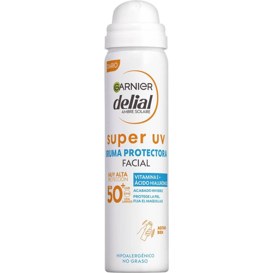 Protector solar facial DELIAL Fp50+ bruma 75 ml